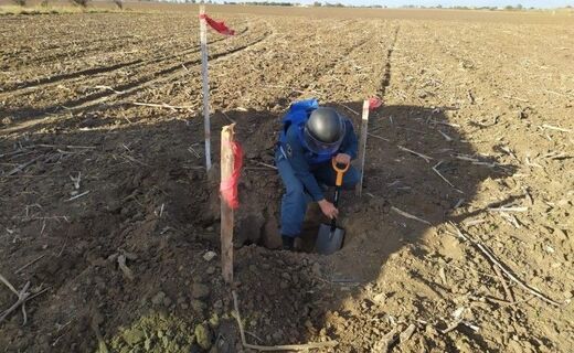 Боеприпасы уничтожили на специальном полигоне сапёры МЧС