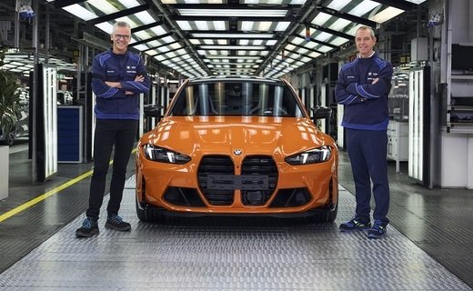 С конвейера в Мюнхене сошёл миллионный "заряженный" автомобиль BMW M GmbH, которым стал оранжевый BMW M3