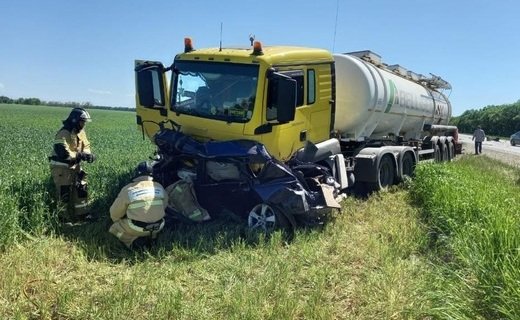 Смертельное ДТП произошло в Курганинском районе Краснодарского края днём 22 мая на 24 км трассы "Подъезд к Майкопу"