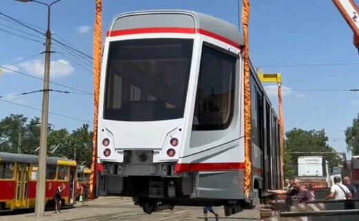Мэр Краснодара Евгений Наумов: первый вагон из Усть-Катава прибыл в Западное трамвайное депо