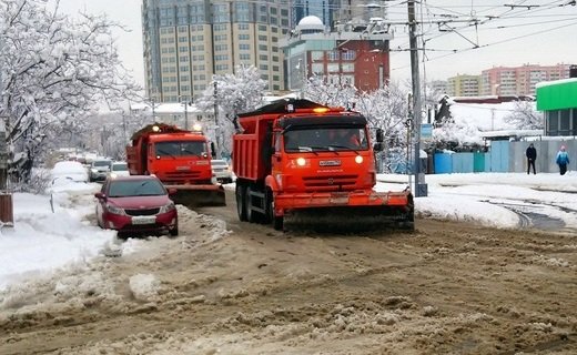 В ночь с 22 на 23 января в кубанской столице выпало 18 мм осадков - примерно около 30 см снега