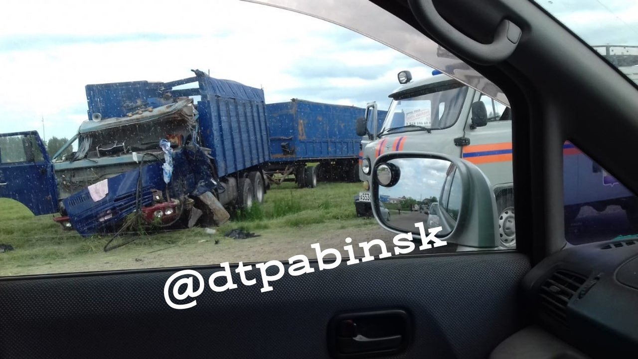 Массовое ДТП с грузовиками под Абинском попало на видео