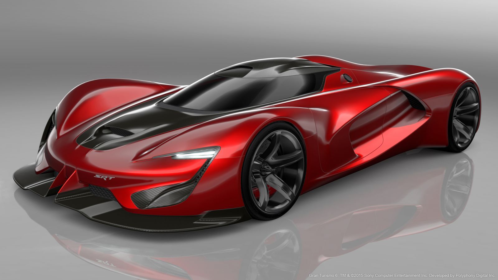 Гоночный концепт будущего SRT Tomahawk Vision Gran Turismo.