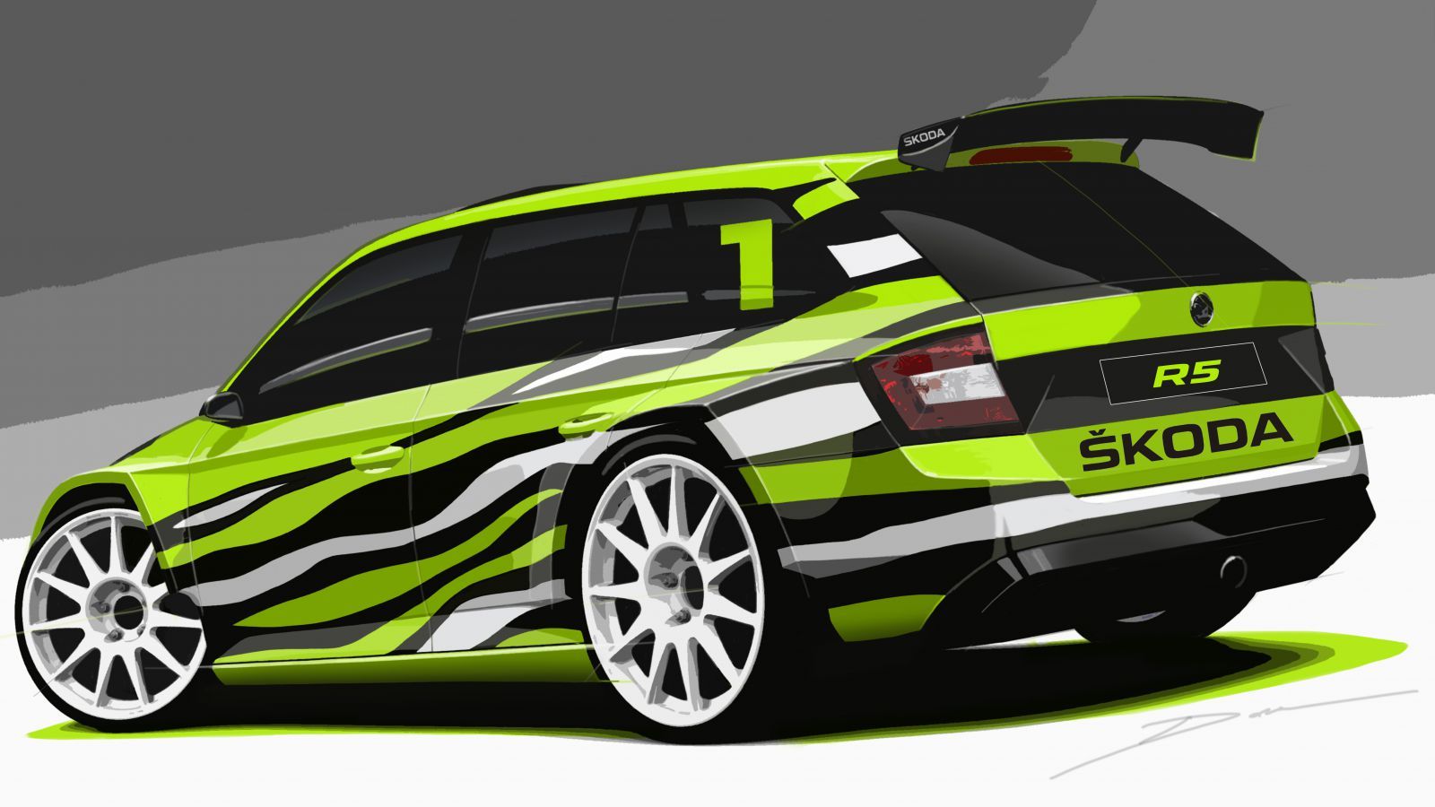 Раллийный универсал Skoda Fabia Combi R5.