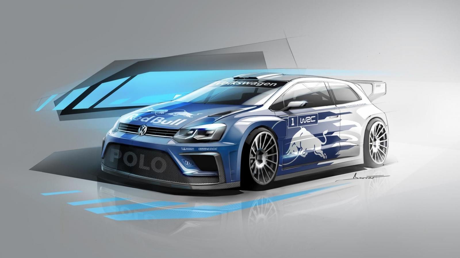 Опубликован первый дизайн-скетч нового Volkswagen Polo R WRC.