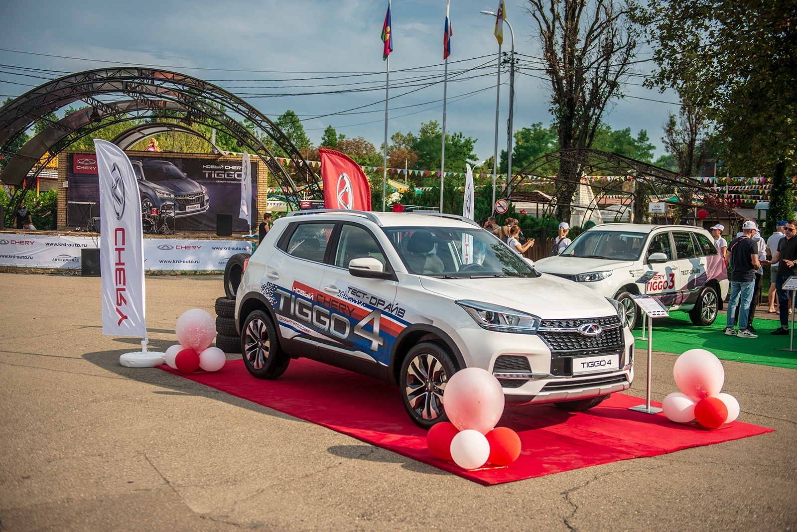 В Краснодаре представили новый кроссовер Chery Tiggo 4